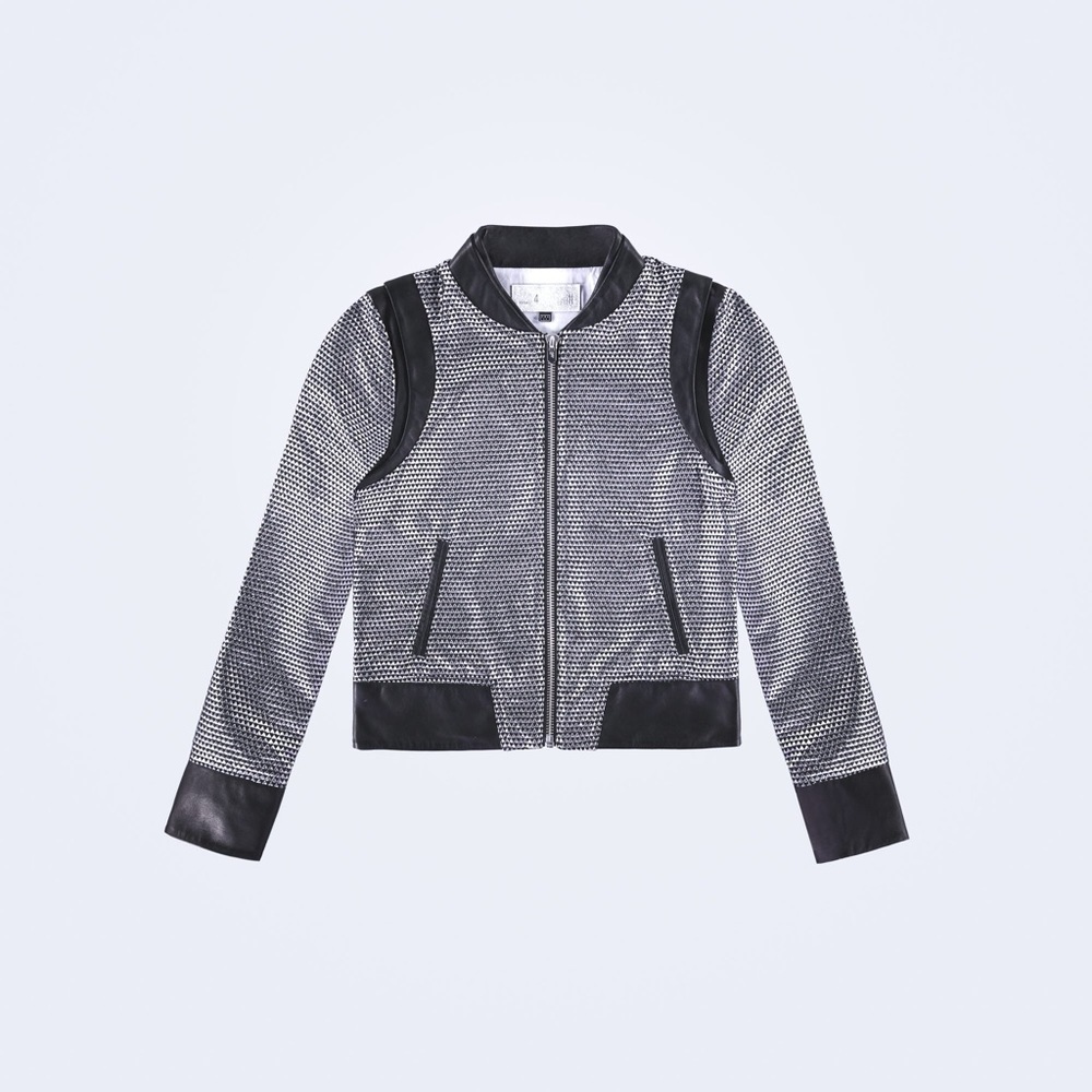 B44 The Mighty Company The Avignon Jacket in Black Size XS Color Black Silver